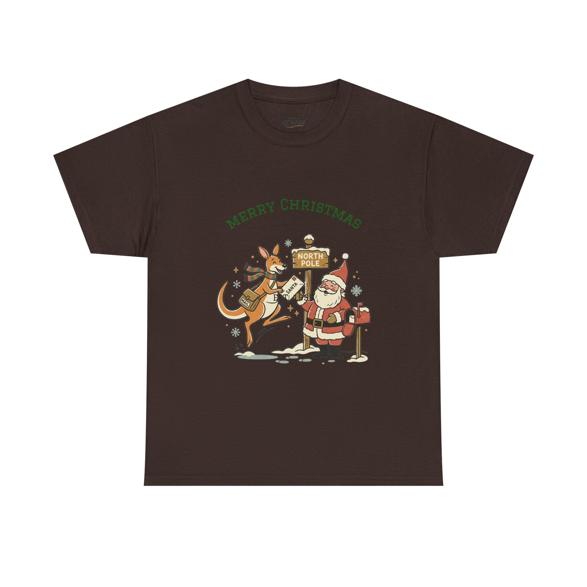 Festive Santa & Reindeer Tee — "Merry Christmas / Merry Festivals" Holiday Shirt with Cute Axolotl