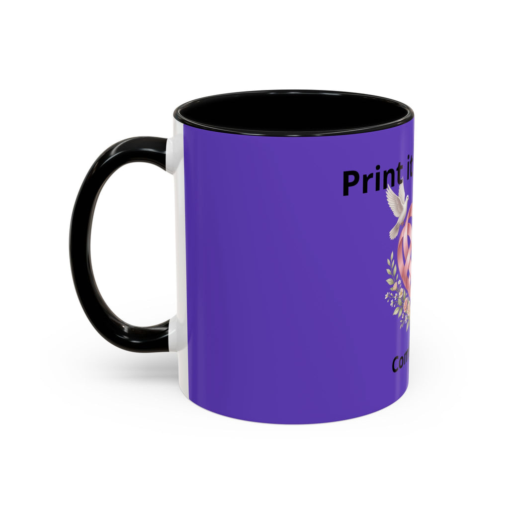 I'm On The Way Grandma and Grandpa Mug — Pregnancy Announcement Accent Coffee Cup (11/15oz)