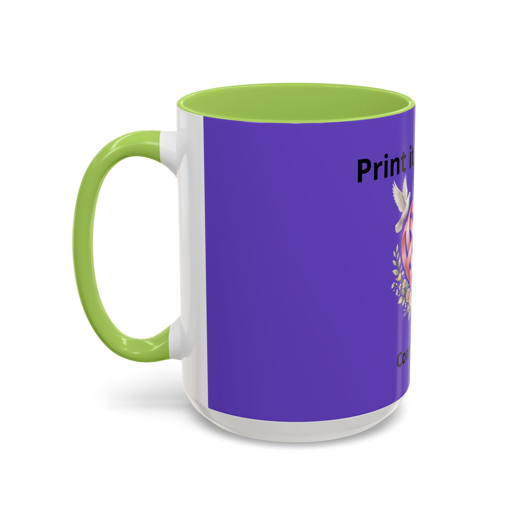 I'm On The Way Grandma and Grandpa Mug — Pregnancy Announcement Accent Coffee Cup (11/15oz)