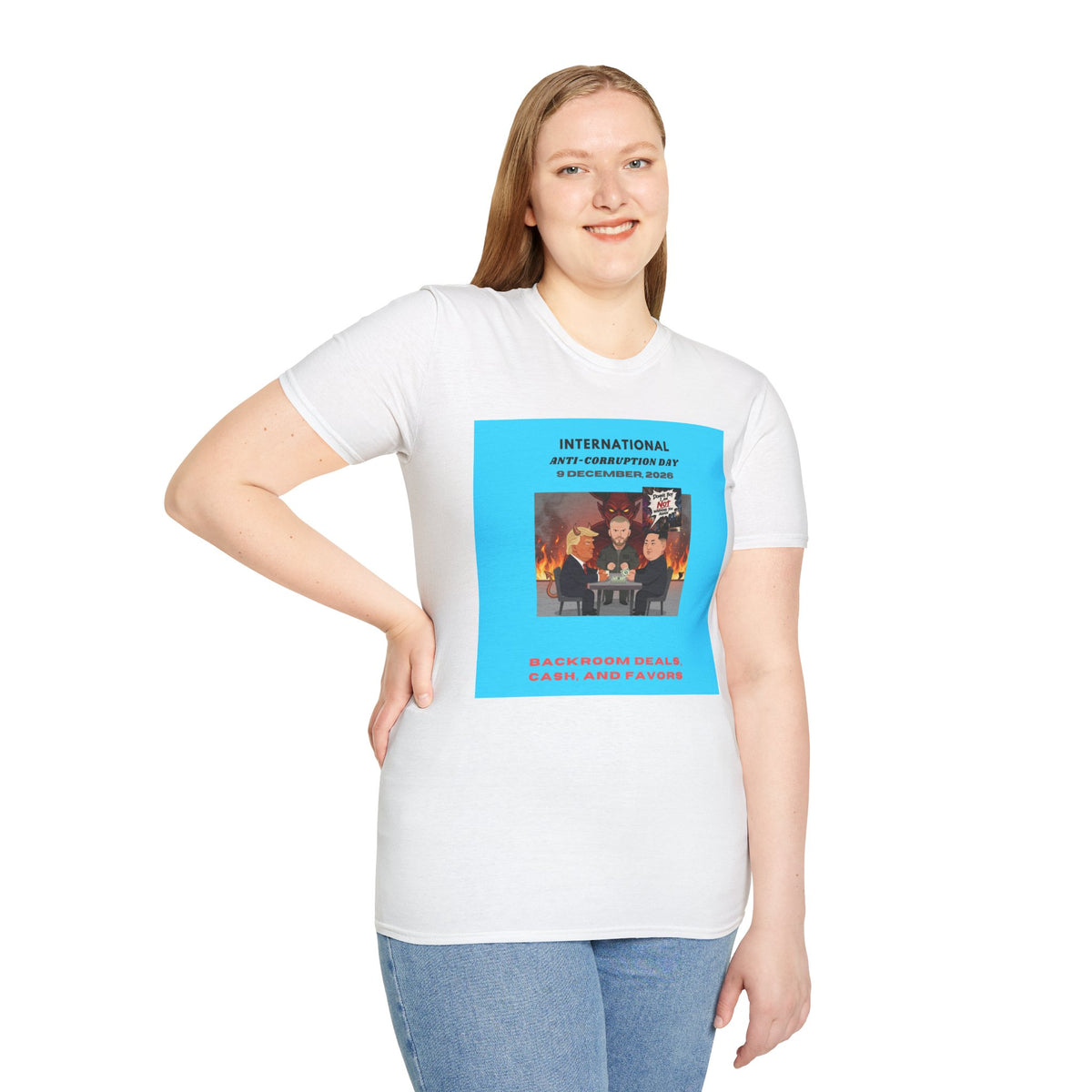 International Anti-Corruption Day Protest Tee — Satirical 'What We're Thinking' Graphic T-Shirt