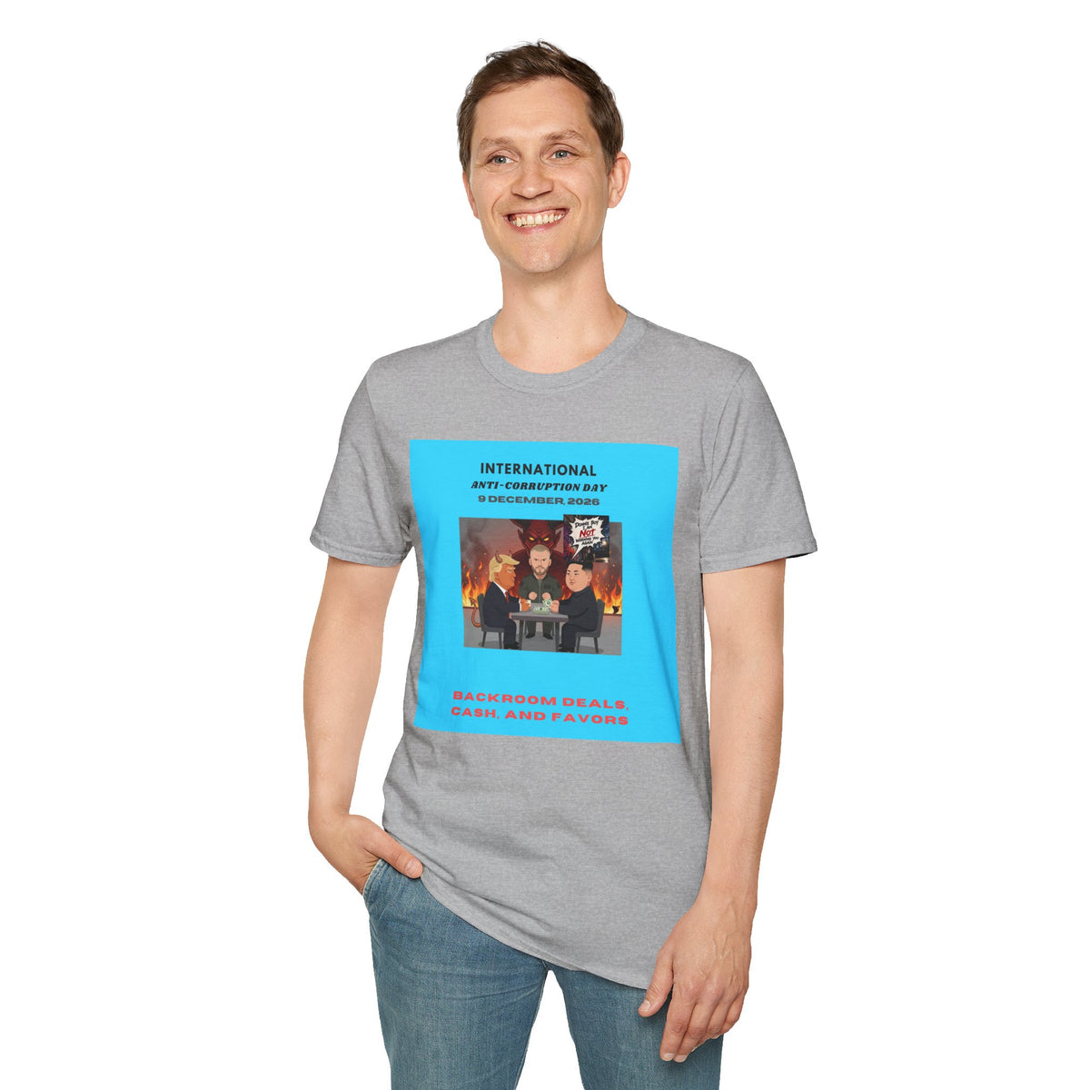 International Anti-Corruption Day Protest Tee — Satirical 'What We're Thinking' Graphic T-Shirt