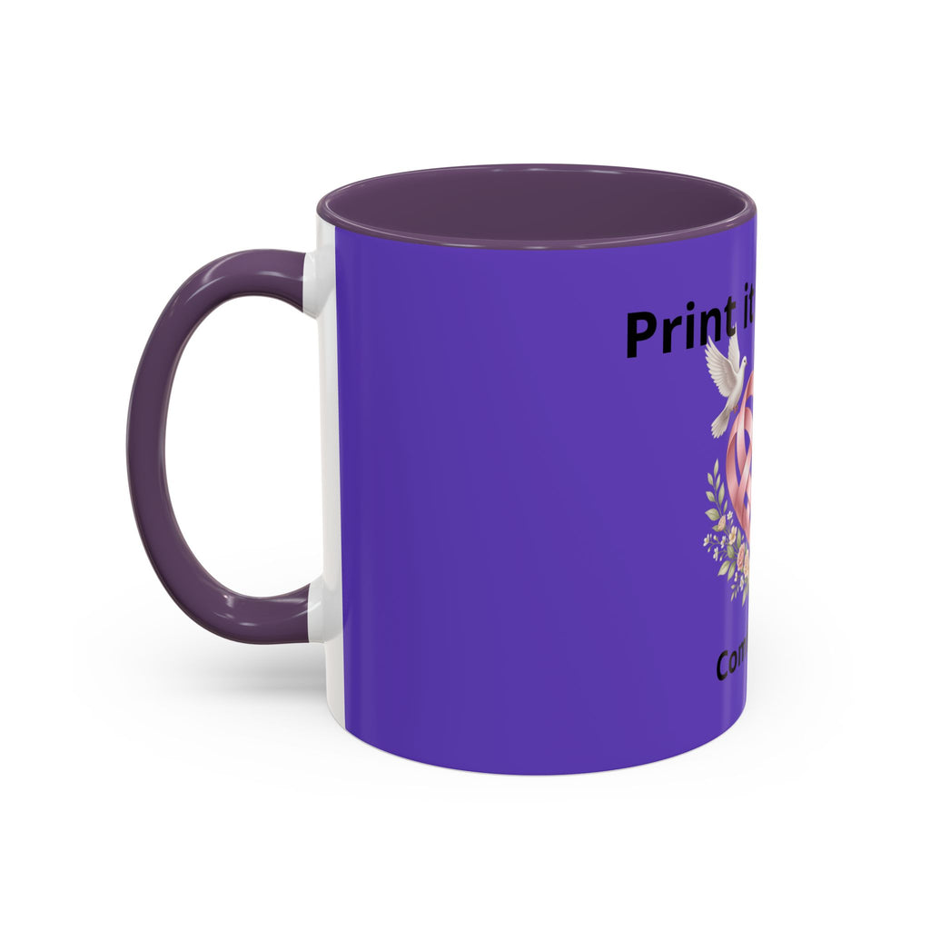 I'm On The Way Grandma and Grandpa Mug — Pregnancy Announcement Accent Coffee Cup (11/15oz)
