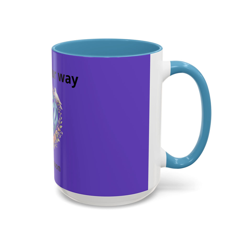I'm On The Way Grandma and Grandpa Mug — Pregnancy Announcement Accent Coffee Cup (11/15oz)
