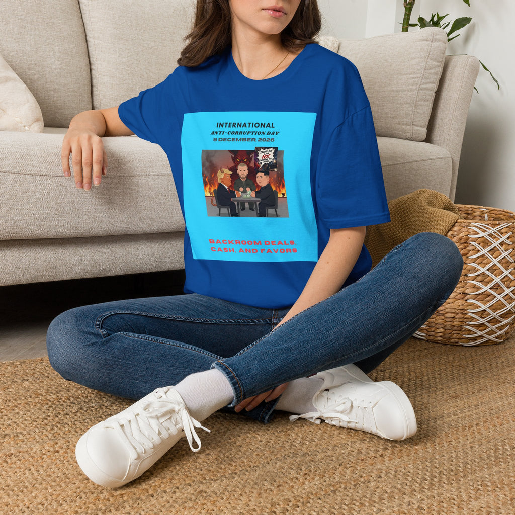 International Anti-Corruption Day Protest Tee — Satirical 'What We're Thinking' Graphic T-Shirt