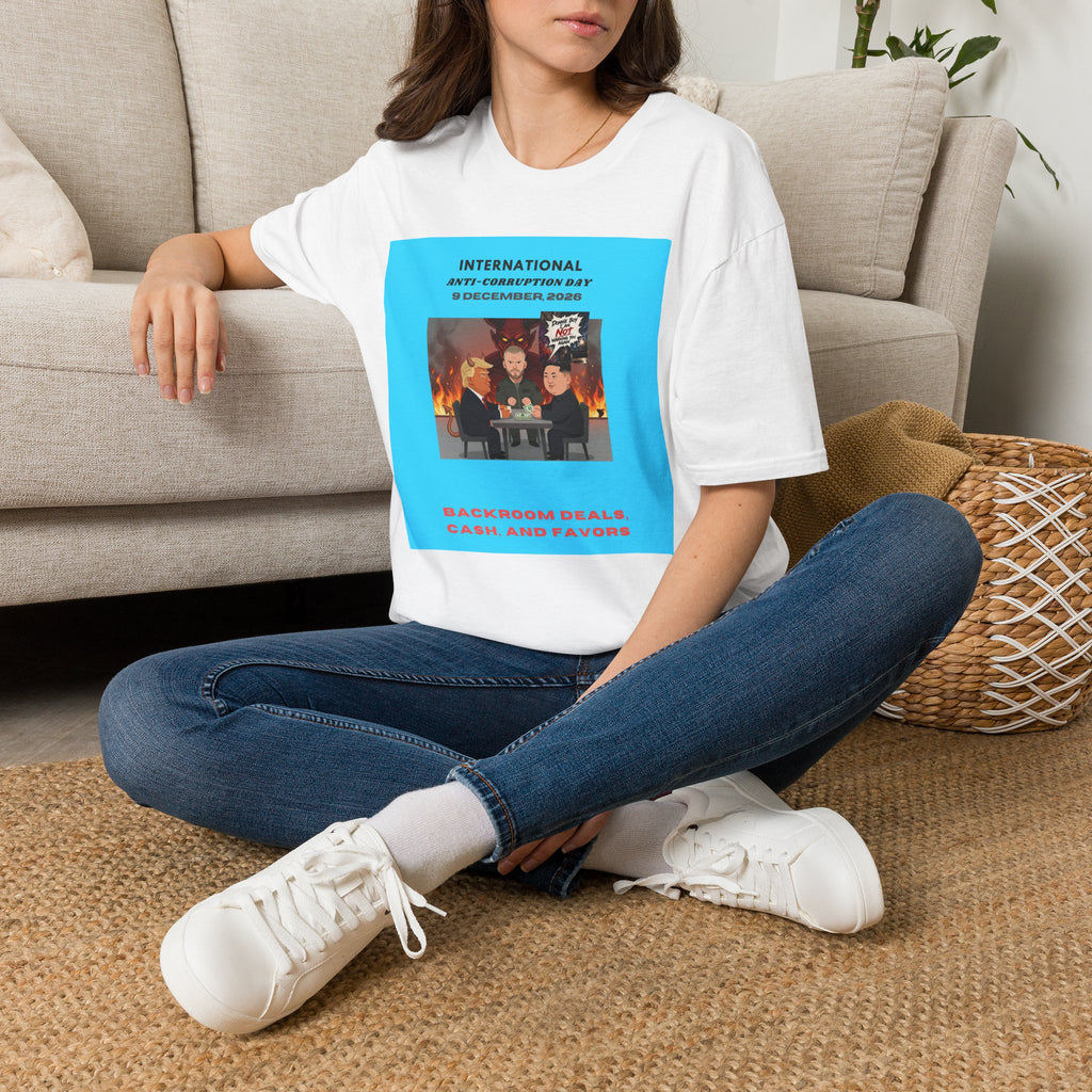 International Anti-Corruption Day Protest Tee — Satirical 'What We're Thinking' Graphic T-Shirt