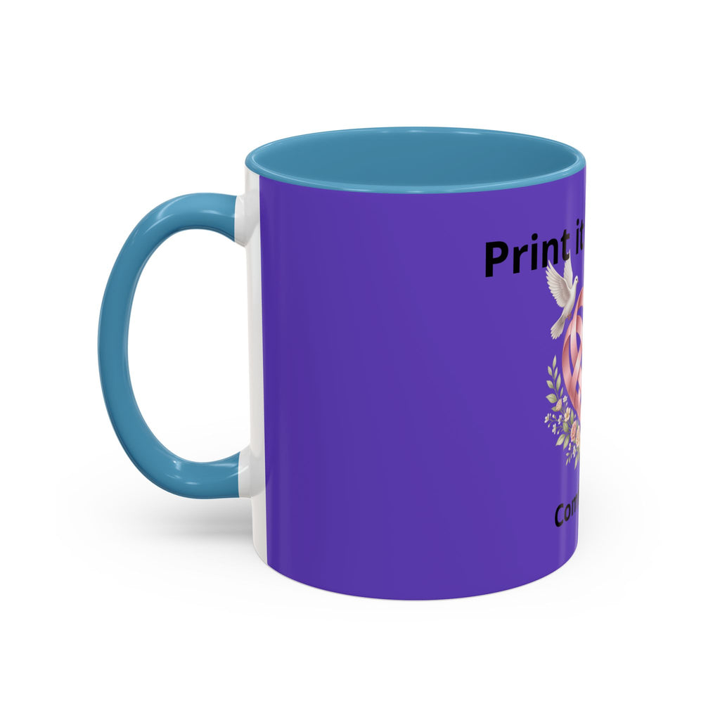 I'm On The Way Grandma and Grandpa Mug — Pregnancy Announcement Accent Coffee Cup (11/15oz)