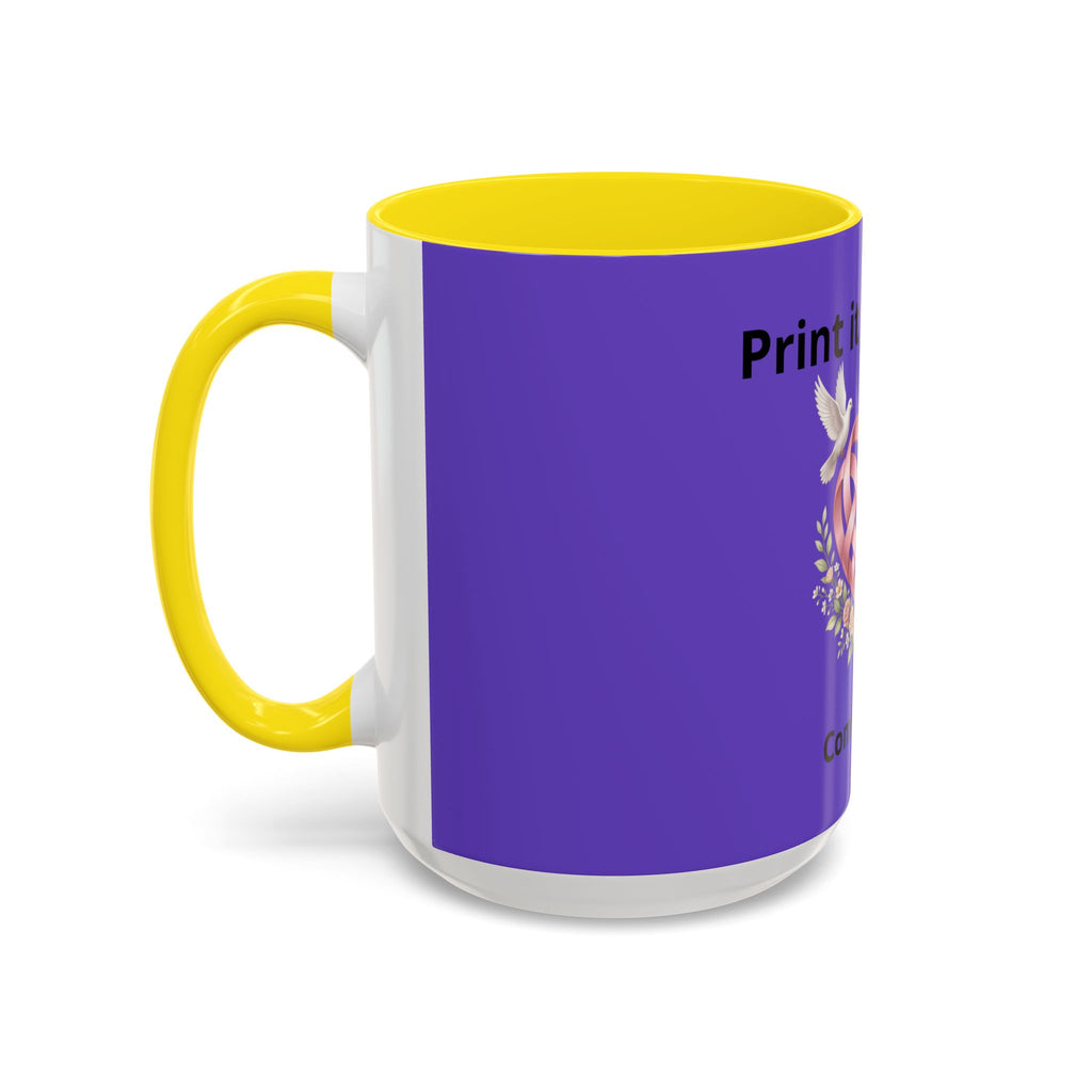 I'm On The Way Grandma and Grandpa Mug — Pregnancy Announcement Accent Coffee Cup (11/15oz)