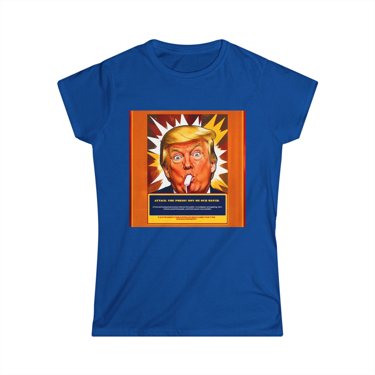Political Satire Women's Tee — 'Not a Cigar' Statement Shirt