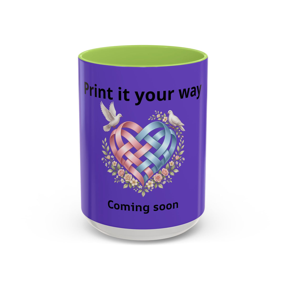 I'm On The Way Grandma and Grandpa Mug — Pregnancy Announcement Accent Coffee Cup (11/15oz)