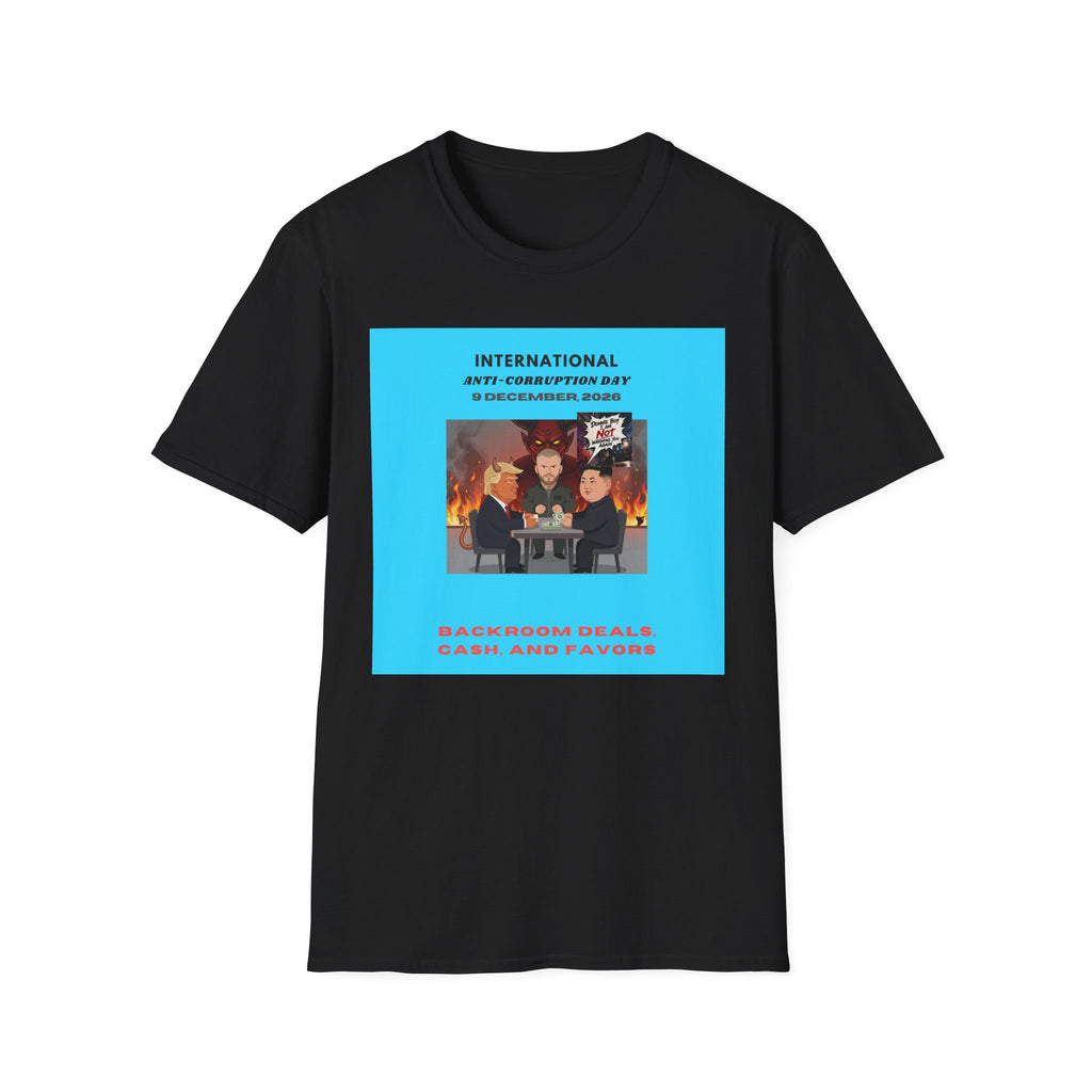 International Anti-Corruption Day Protest Tee — Satirical 'What We're Thinking' Graphic T-Shirt