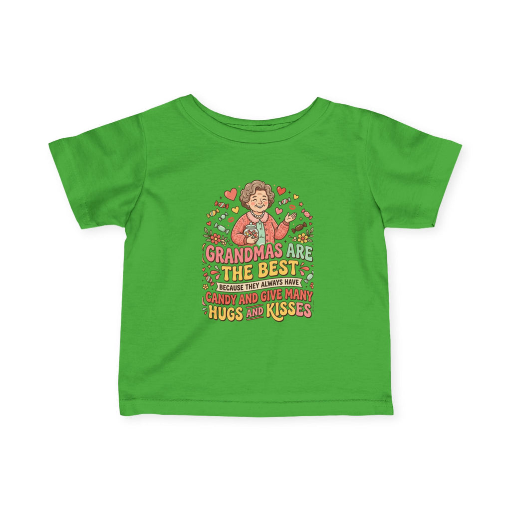 Infant Tee — "Grandmas Are The Best" Cute Grandma Love Baby Shirt