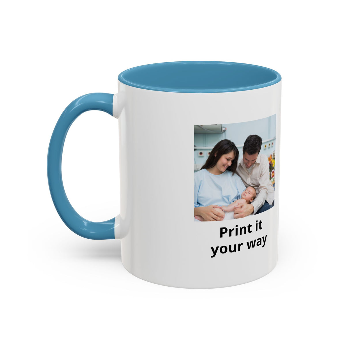 Future Grandparents To Be Accent Coffee Mug — Floral Heart Pregnancy Announcement Gift (11/15oz)
