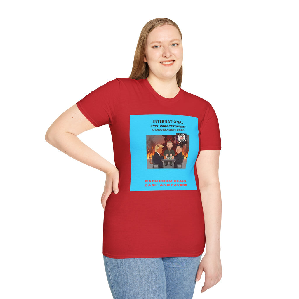 International Anti-Corruption Day Protest Tee — Satirical 'What We're Thinking' Graphic T-Shirt