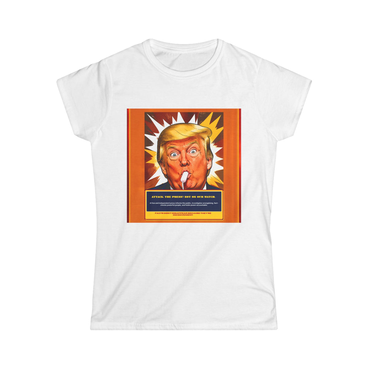 Political Satire Women's Tee — 'Not a Cigar' Statement Shirt