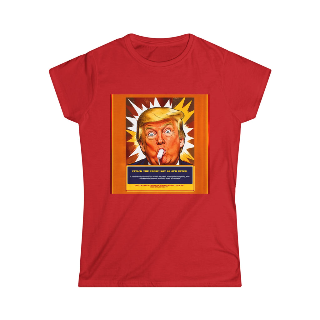 Political Satire Women's Tee — 'Not a Cigar' Statement Shirt
