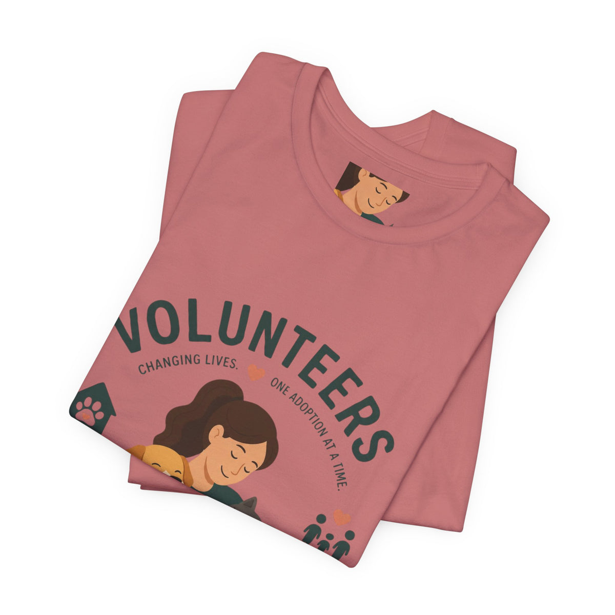 Volunteers Shelter Tee — "Together We Help Them Find Home"