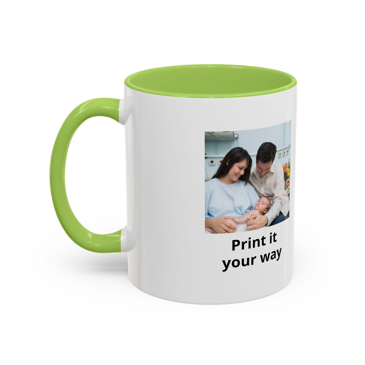 Future Grandparents To Be Accent Coffee Mug — Floral Heart Pregnancy Announcement Gift (11/15oz)