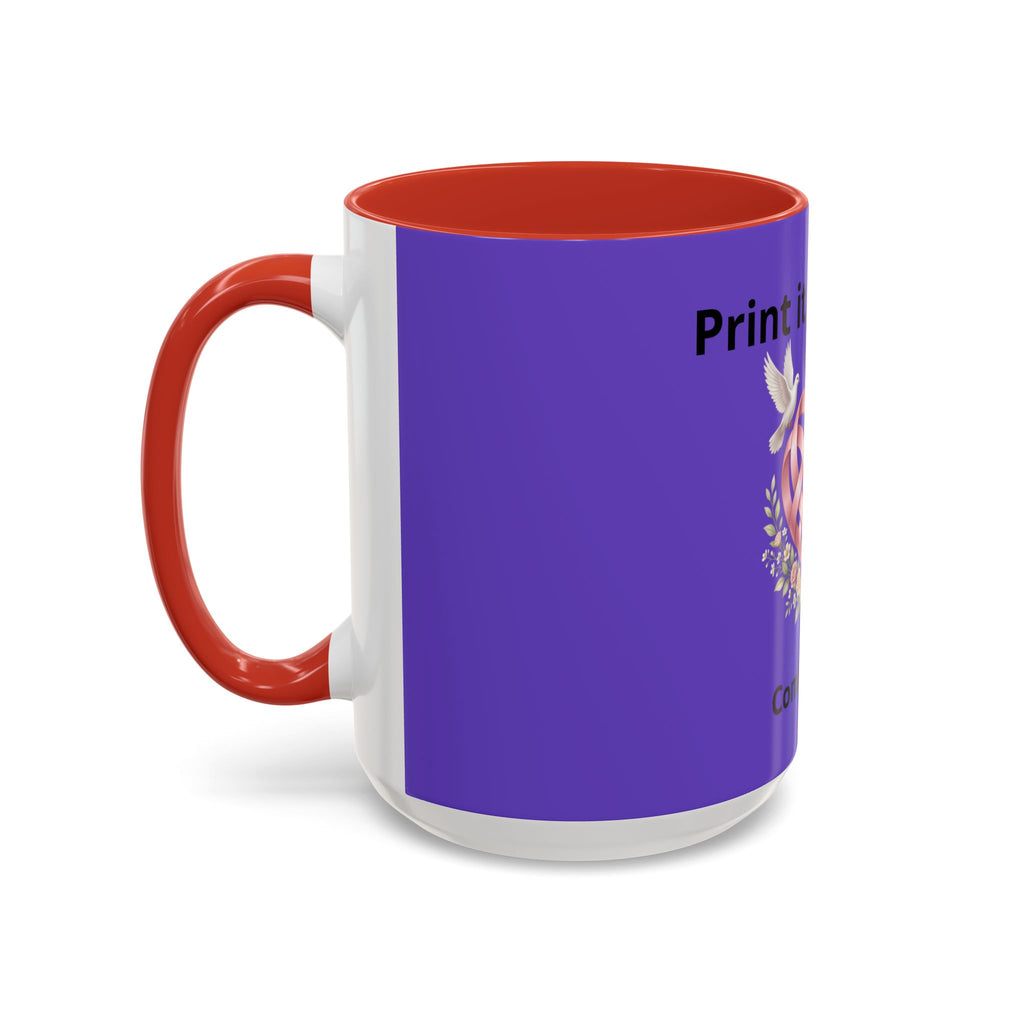 I'm On The Way Grandma and Grandpa Mug — Pregnancy Announcement Accent Coffee Cup (11/15oz)