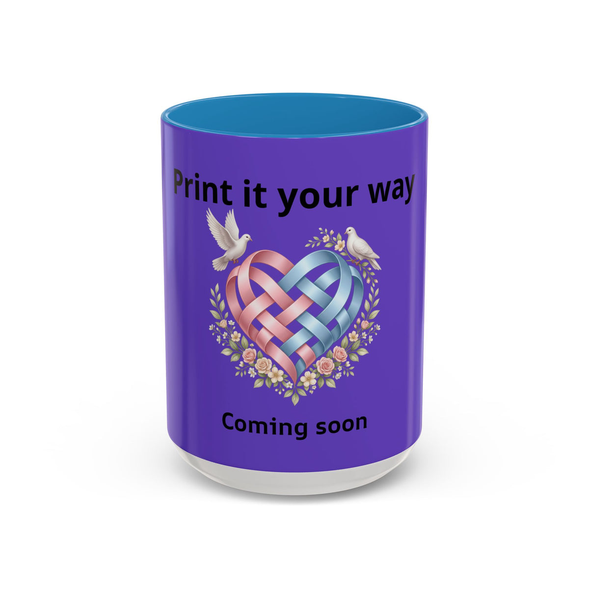 I'm On The Way Grandma and Grandpa Mug — Pregnancy Announcement Accent Coffee Cup (11/15oz)