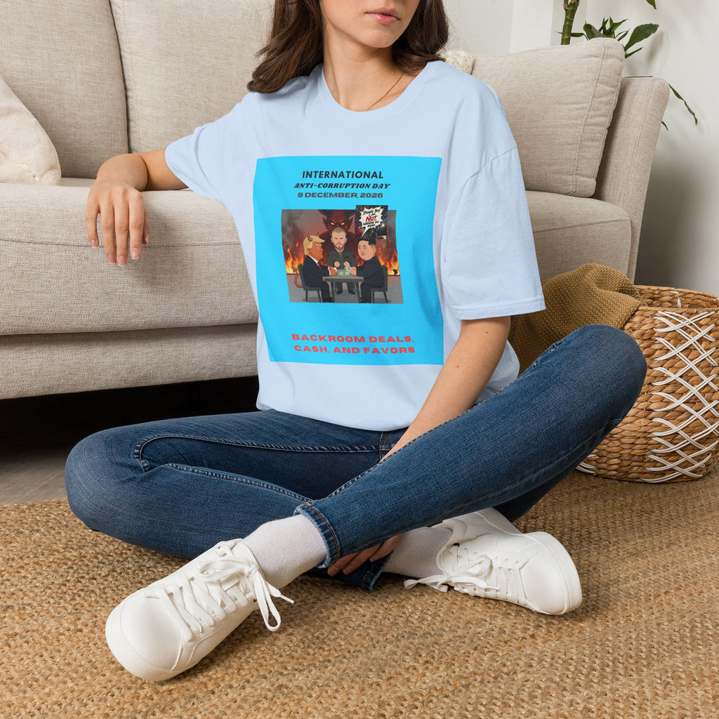 International Anti-Corruption Day Protest Tee — Satirical 'What We're Thinking' Graphic T-Shirt