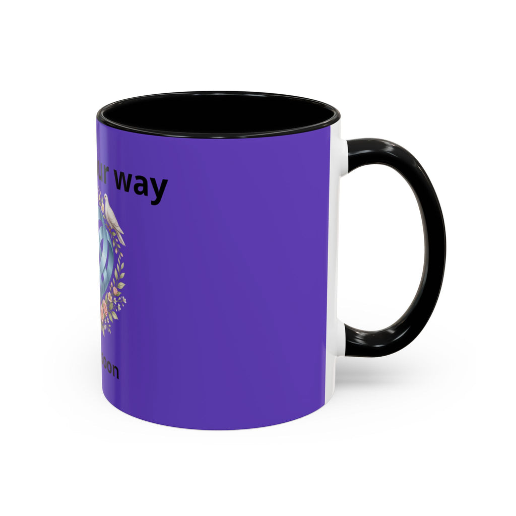 I'm On The Way Grandma and Grandpa Mug — Pregnancy Announcement Accent Coffee Cup (11/15oz)