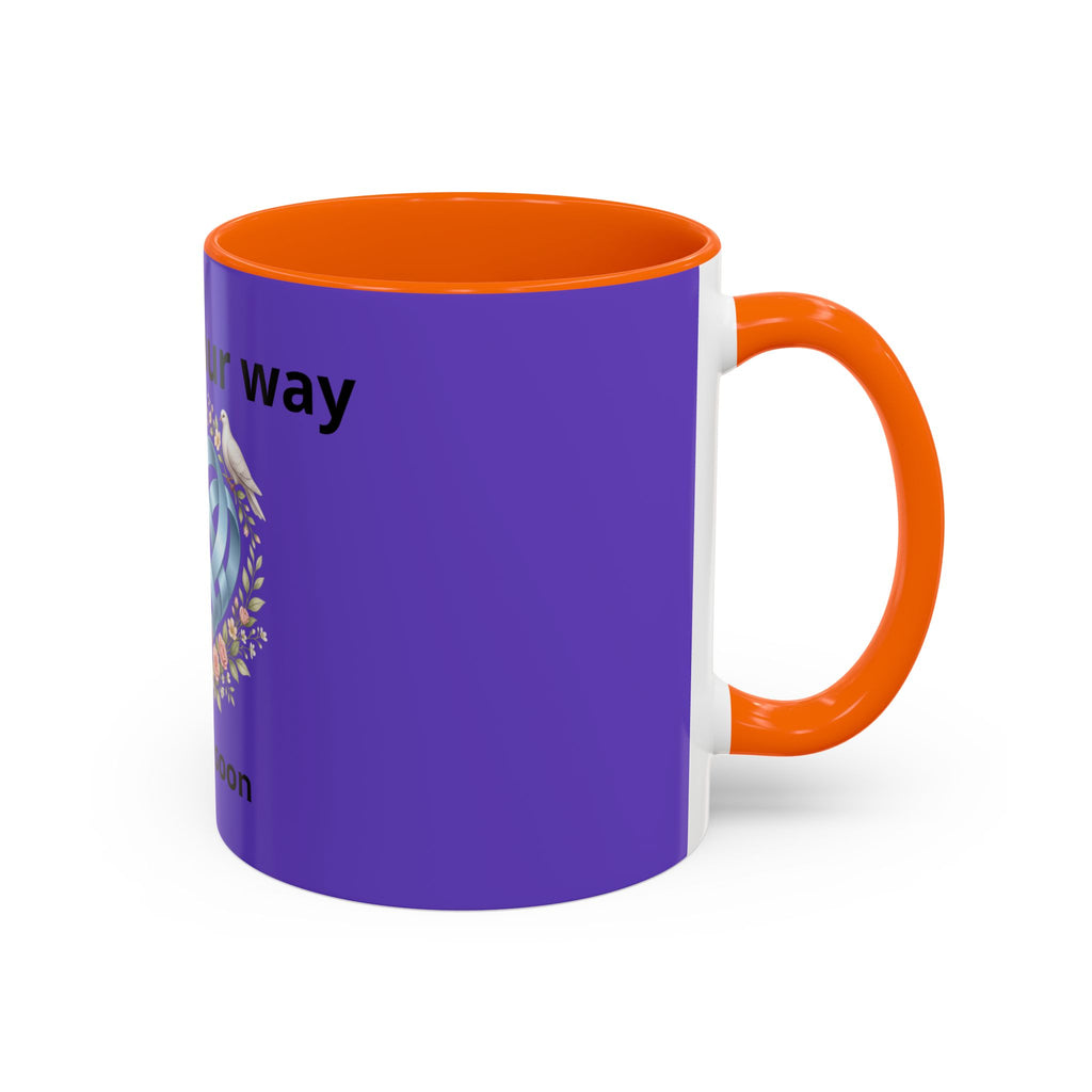 I'm On The Way Grandma and Grandpa Mug — Pregnancy Announcement Accent Coffee Cup (11/15oz)