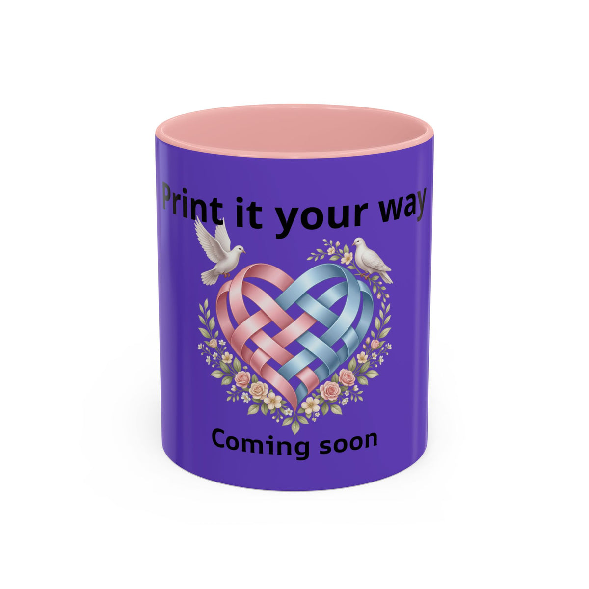 I'm On The Way Grandma and Grandpa Mug — Pregnancy Announcement Accent Coffee Cup (11/15oz)