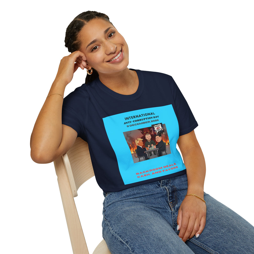 International Anti-Corruption Day Protest Tee — Satirical 'What We're Thinking' Graphic T-Shirt