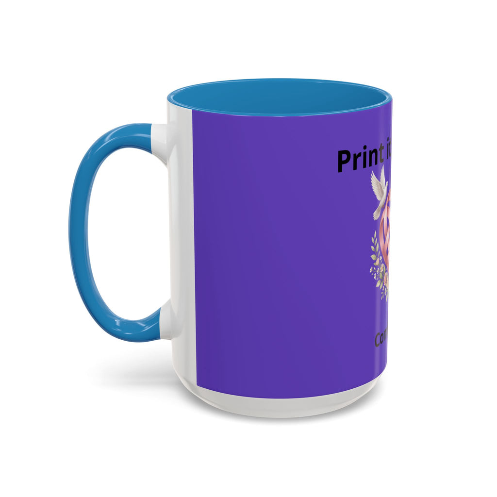 I'm On The Way Grandma and Grandpa Mug — Pregnancy Announcement Accent Coffee Cup (11/15oz)
