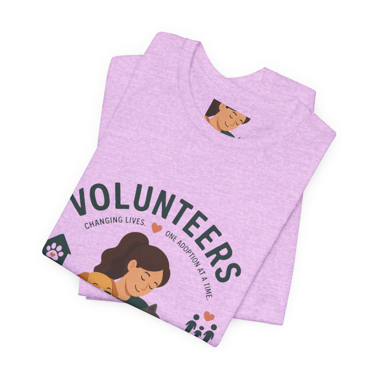 Volunteers Shelter Tee — "Together We Help Them Find Home"