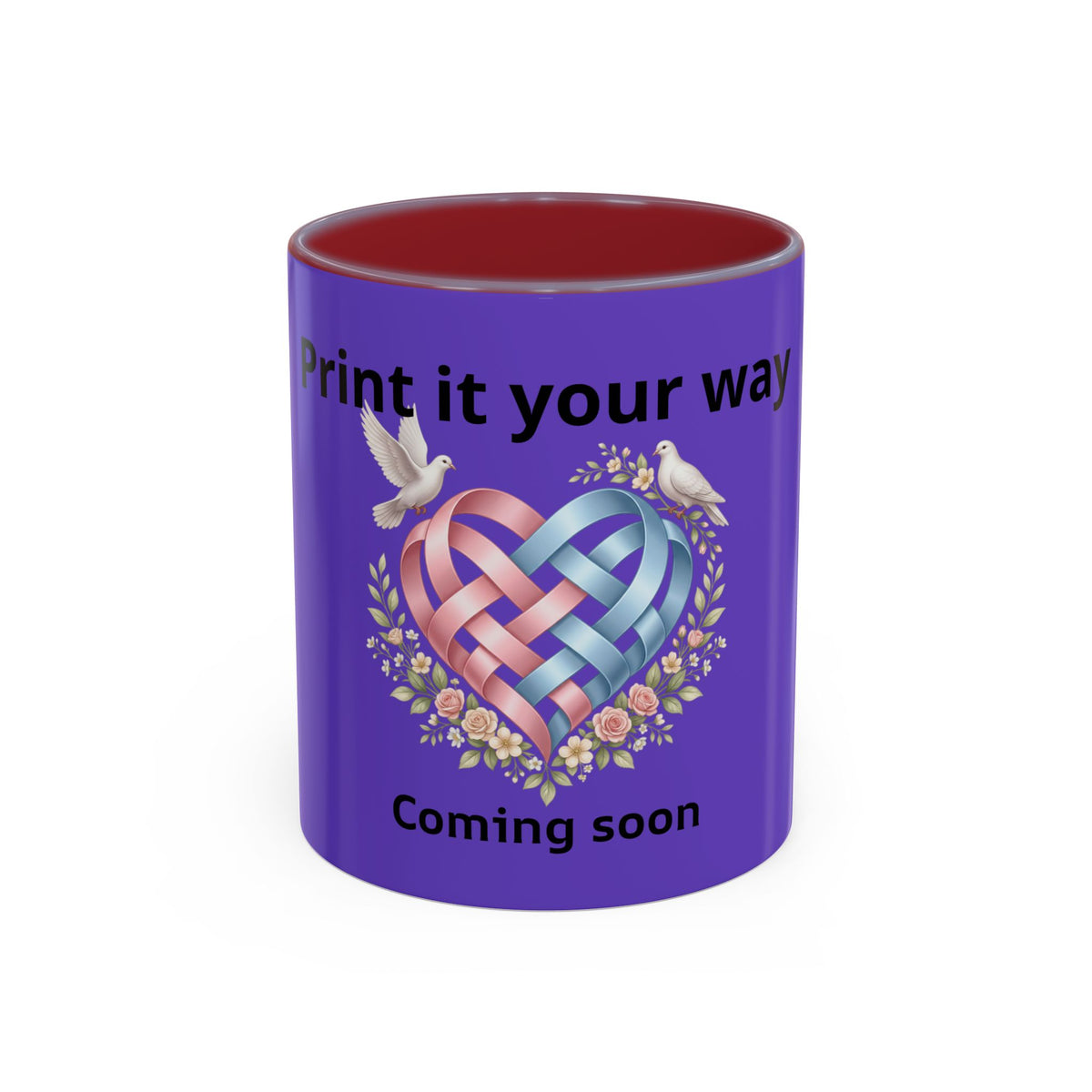 I'm On The Way Grandma and Grandpa Mug — Pregnancy Announcement Accent Coffee Cup (11/15oz)