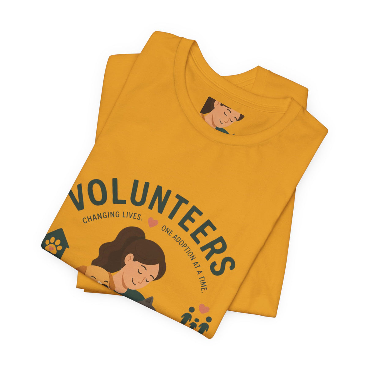 Volunteers Shelter Tee — "Together We Help Them Find Home"
