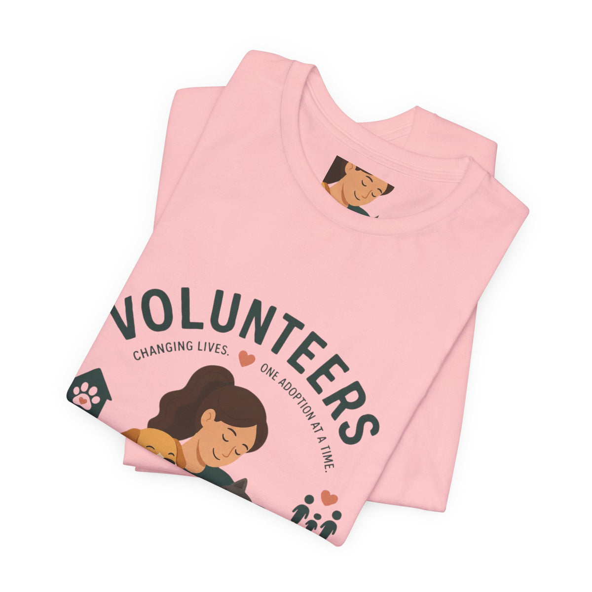 Volunteers Shelter Tee — "Together We Help Them Find Home"