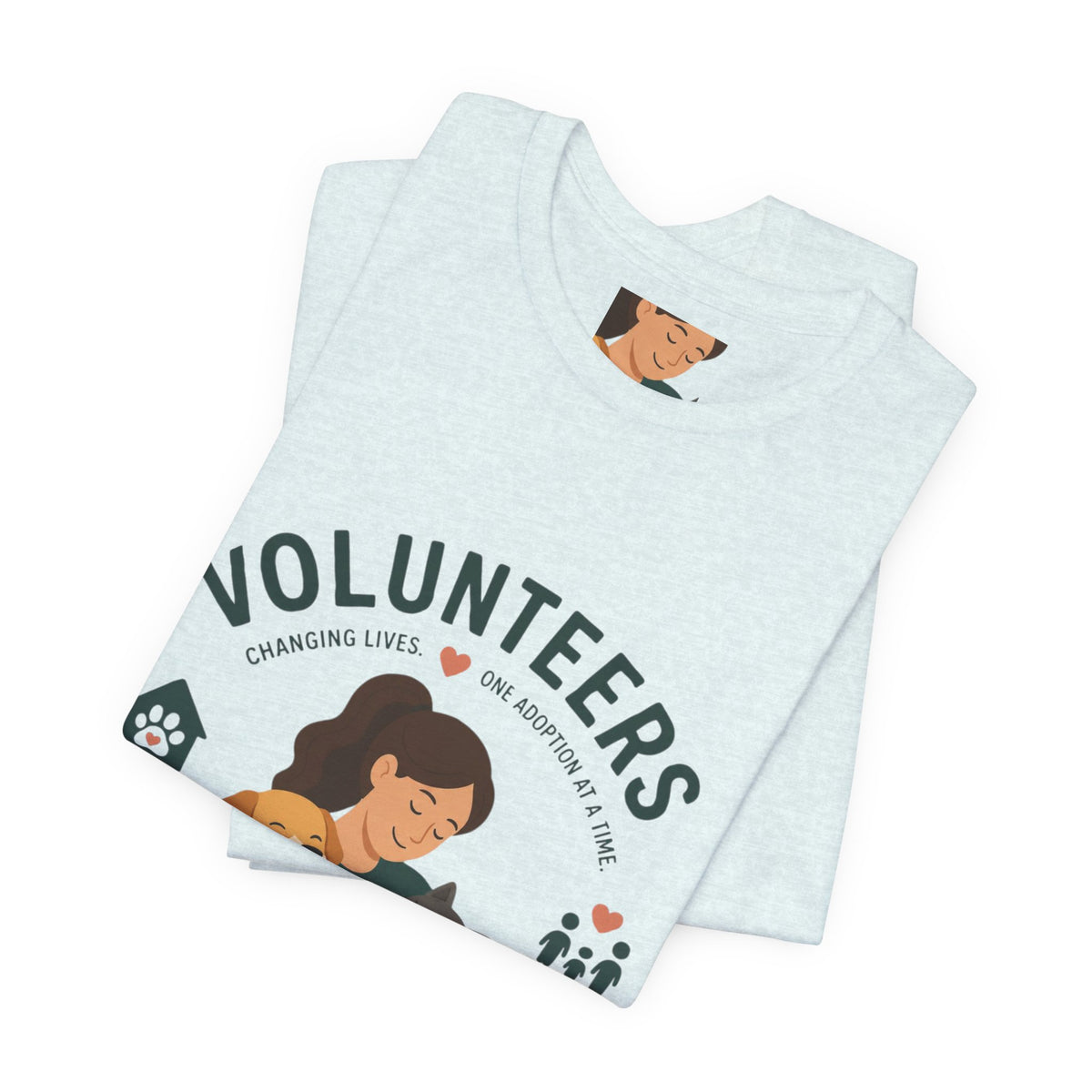 Volunteers Shelter Tee — "Together We Help Them Find Home"