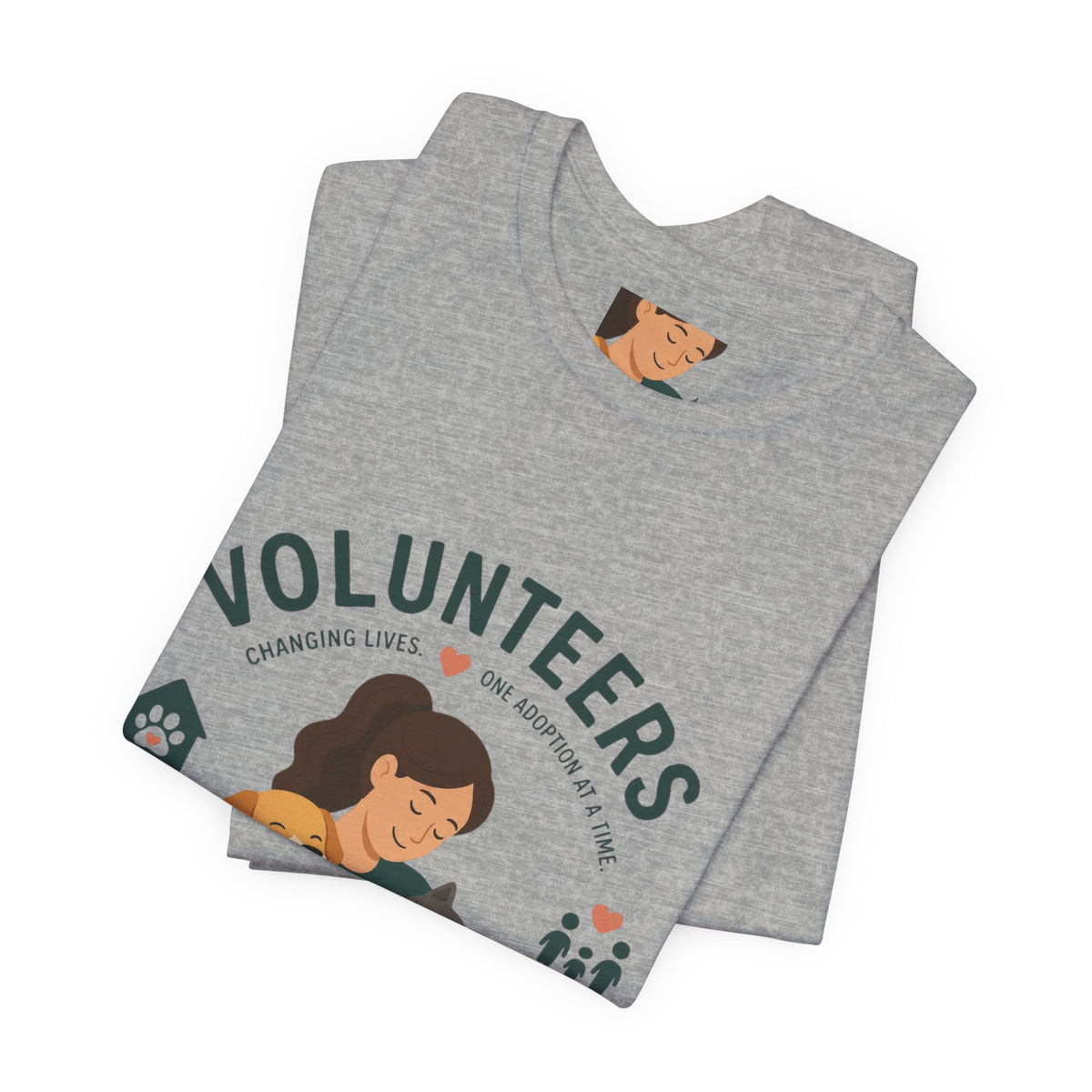 Volunteers Shelter Tee — "Together We Help Them Find Home"
