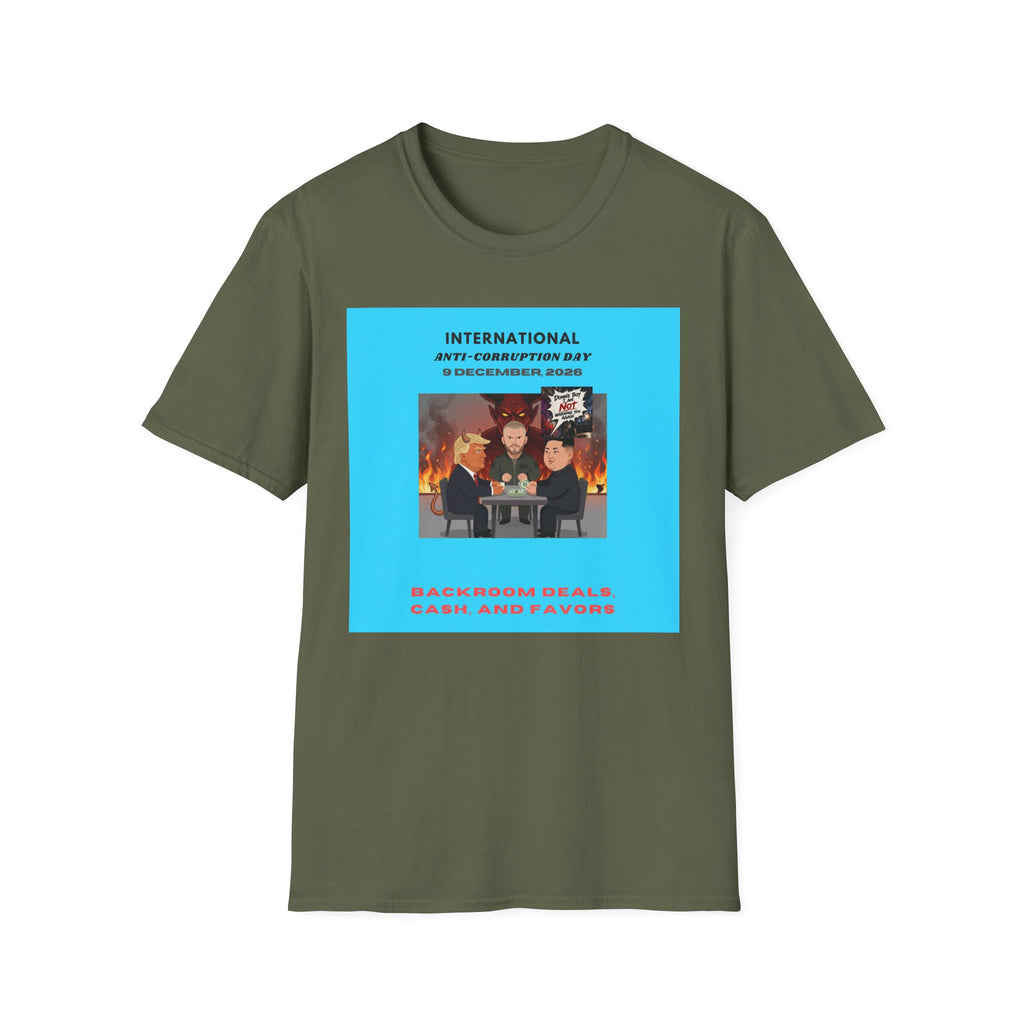 International Anti-Corruption Day Protest Tee — Satirical 'What We're Thinking' Graphic T-Shirt