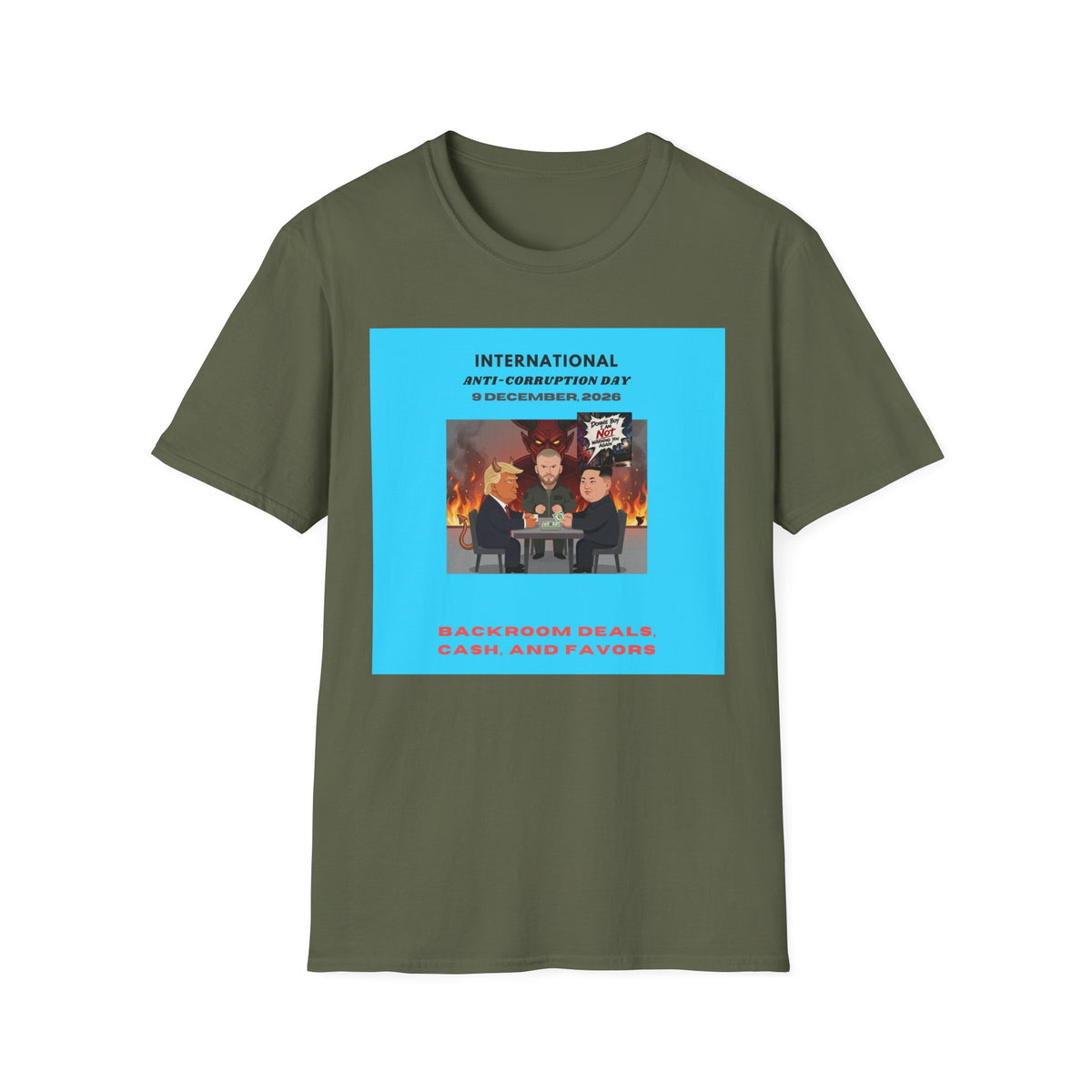 International Anti-Corruption Day Protest Tee — Satirical 'What We're Thinking' Graphic T-Shirt