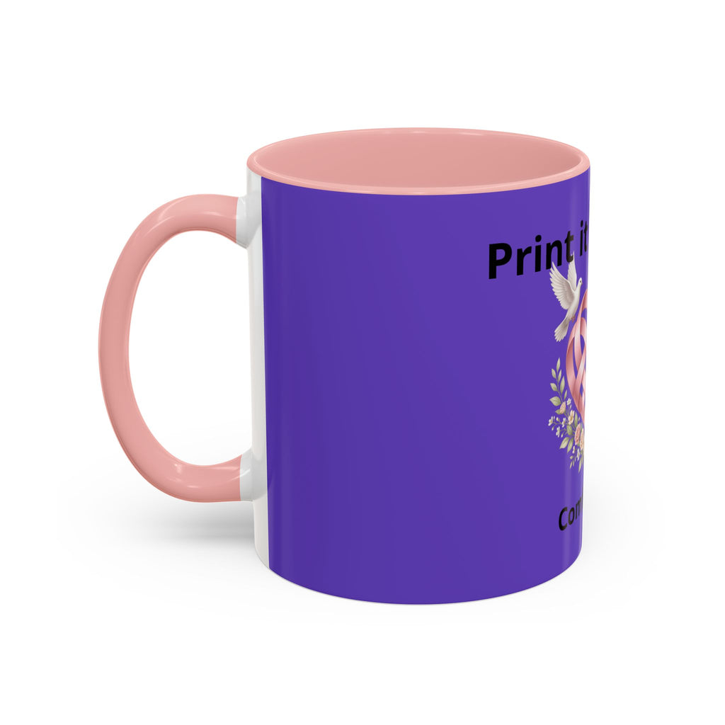 I'm On The Way Grandma and Grandpa Mug — Pregnancy Announcement Accent Coffee Cup (11/15oz)