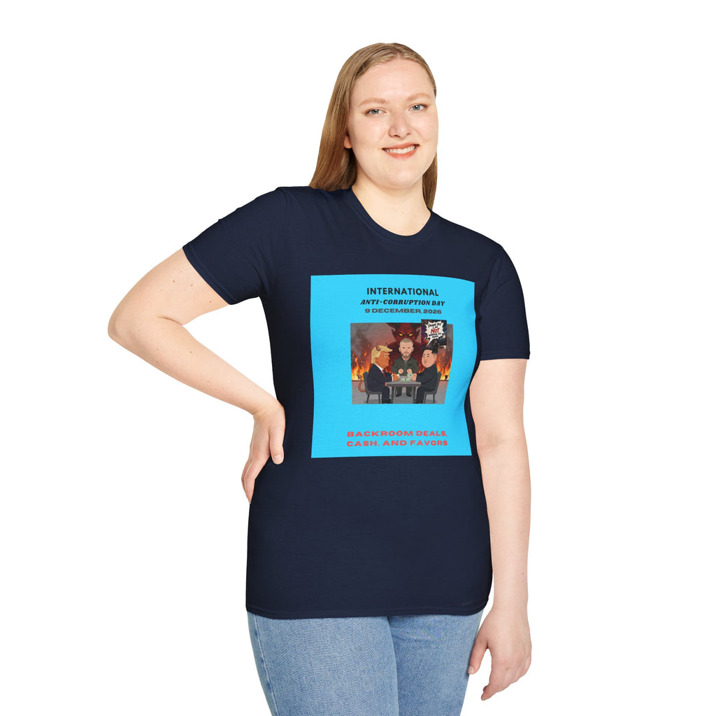 International Anti-Corruption Day Protest Tee — Satirical 'What We're Thinking' Graphic T-Shirt