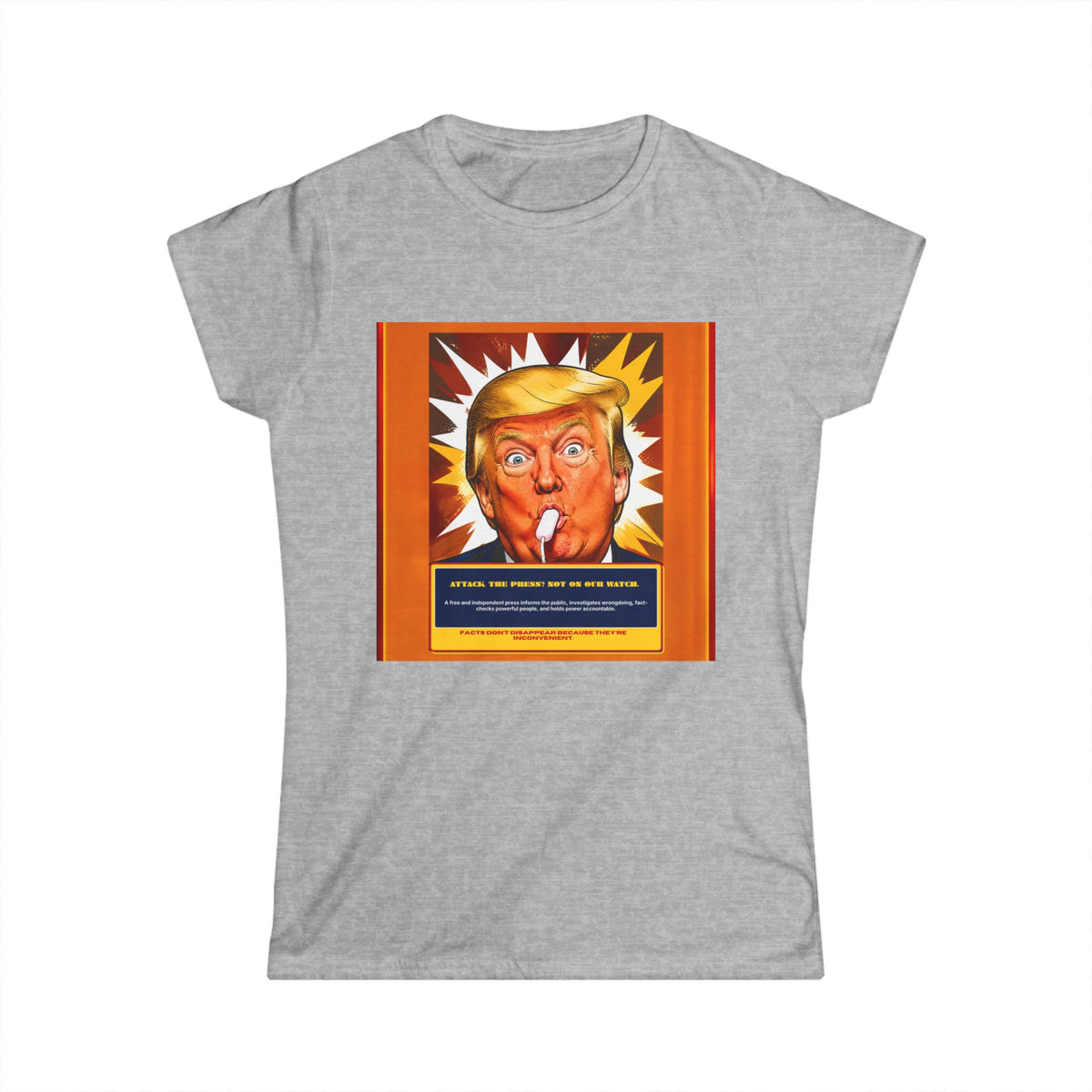 Political Satire Women's Tee — 'Not a Cigar' Statement Shirt