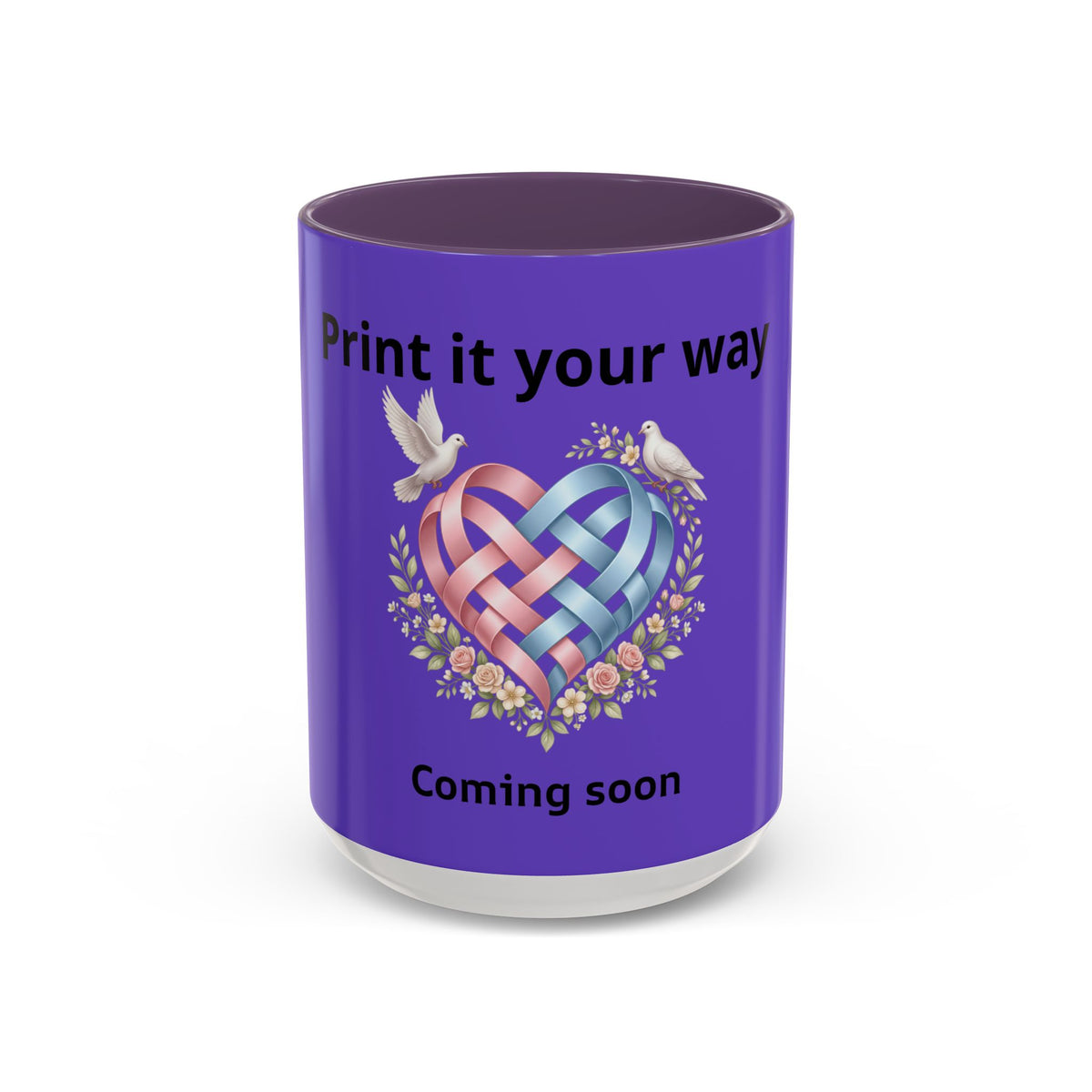 I'm On The Way Grandma and Grandpa Mug — Pregnancy Announcement Accent Coffee Cup (11/15oz)