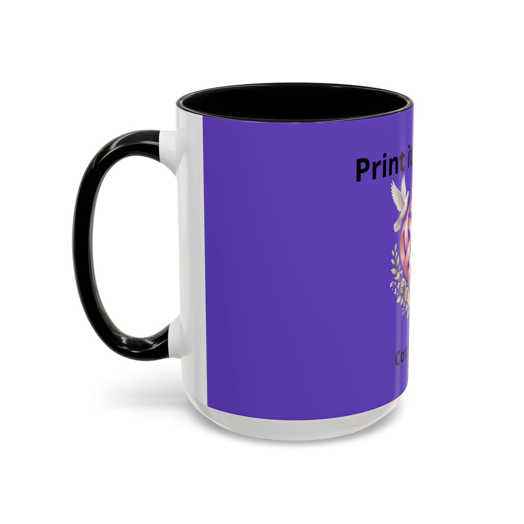 I'm On The Way Grandma and Grandpa Mug — Pregnancy Announcement Accent Coffee Cup (11/15oz)