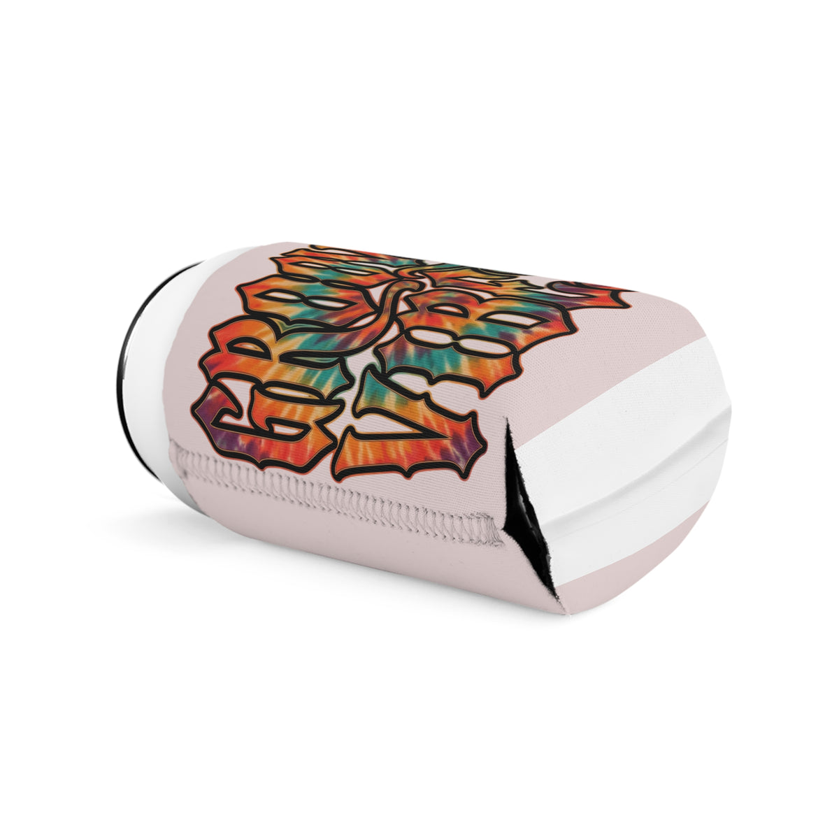 Groovy Vibes Can Cooler Sleeve — "My Omi Has a Cool Can" Tie-Dye Beverage Koozie