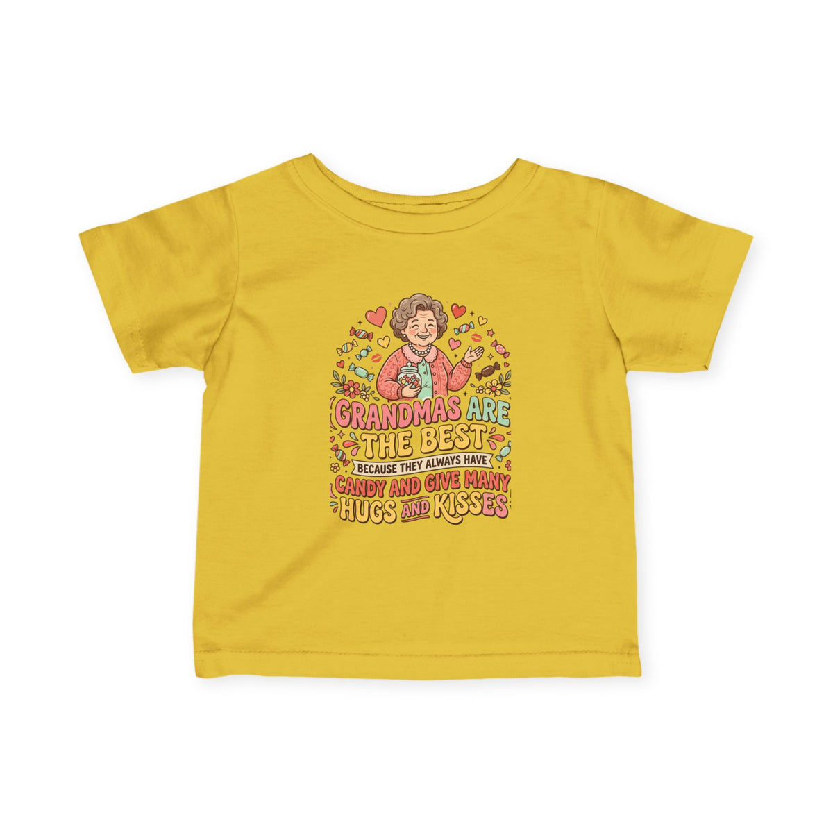 Infant Tee — "Grandmas Are The Best" Cute Grandma Love Baby Shirt