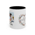 Future Grandparents To Be Accent Coffee Mug — Floral Heart Pregnancy Announcement Gift (11/15oz)