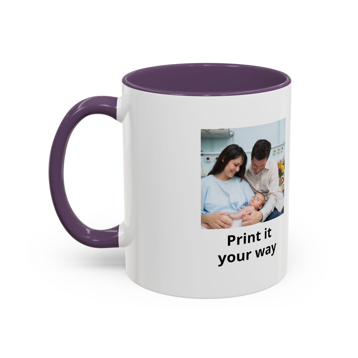 Future Grandparents To Be Accent Coffee Mug — Floral Heart Pregnancy Announcement Gift (11/15oz)