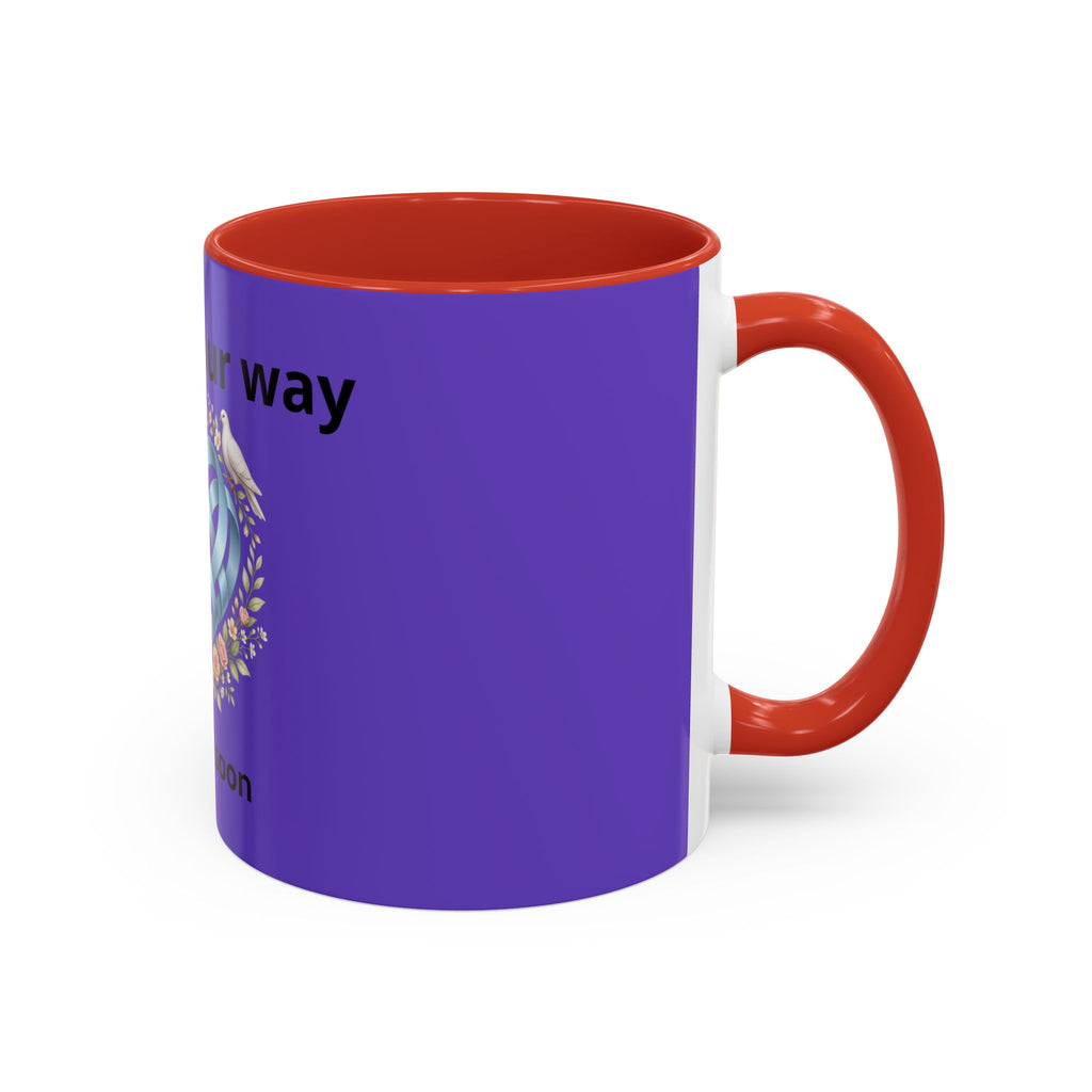 I'm On The Way Grandma and Grandpa Mug — Pregnancy Announcement Accent Coffee Cup (11/15oz)