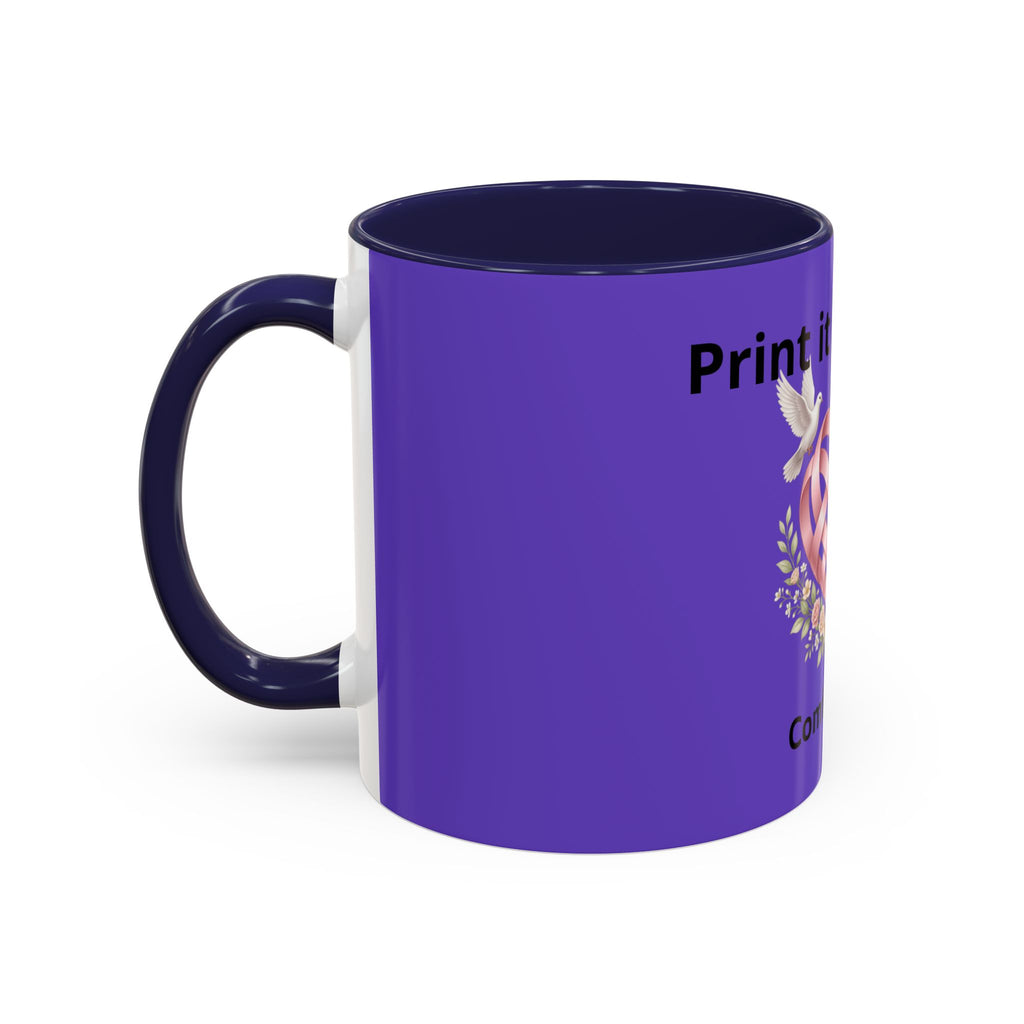 I'm On The Way Grandma and Grandpa Mug — Pregnancy Announcement Accent Coffee Cup (11/15oz)